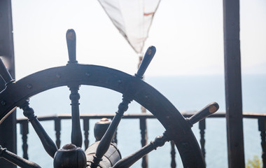 Ship steering wheel, helm