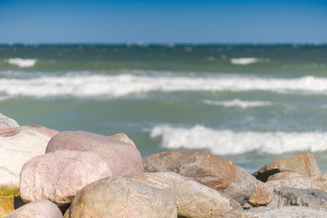 stones on the beach baltic sea