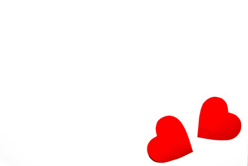 Valentines on white background