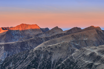 mountain landscape in Fagaras Mountains, Romania