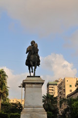 Statue of Muhammad Ali of Egypt on Tahrir-Square, Alexandria, Egypt