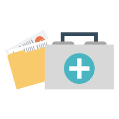 Fototapeta premium Medical elements and symbols