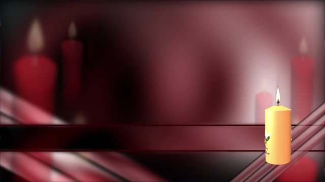 Bauchbinde mit rotem Hintergrund Animation loopbar 6 sec.