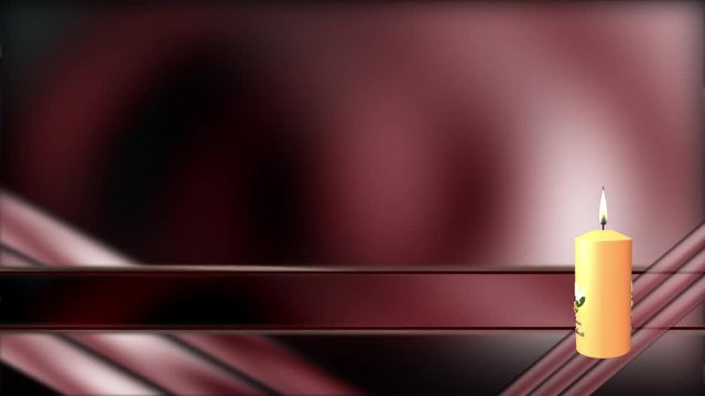 Bauchbinde mit rotem Hintergrund Animation loopbar 6 sec.