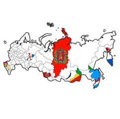 krais on administration map of russia