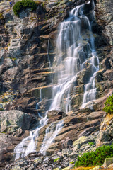 The Skok waterfall in Mlynicka valley of High Tatras National Park, Slovakia, Europe. © Viliam