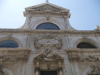 Fototapeta na wymiar Savona - Piazza del Duomo, Cattedrale di S. Maria Assunta e Cappella Sistina