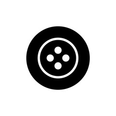 Clothes button vector icon