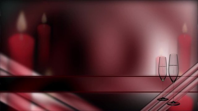 Bauchbinde mit rotem Hintergrund Animation loopbar 6 sec.