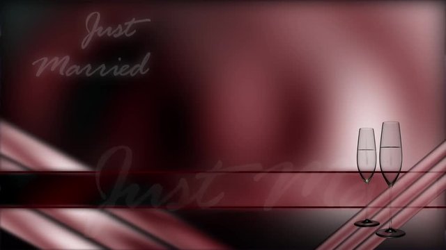 Bauchbinde mit rotem Hintergrund Animation loopbar 6 sec.