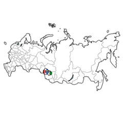novosibirsk oblast on administration map of russia