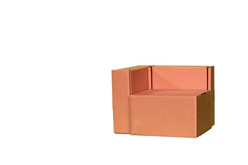 Two boxes separately on a white background isolated