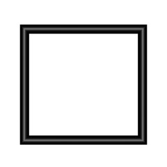 Black frame on wall vector background design for your content with place for text. vector isolated on white background