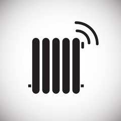 Smart heater icon on white background for graphic and web design, Modern simple vector sign. Internet concept. Trendy symbol for website design web button or mobile app