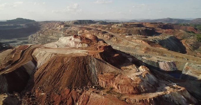 Rio Tinto mining in Huelva Spain. From this open pit mines tons of copper, zinc, gold, silver,lead and other metals are being extracted since year 3000 BC to nowadays.