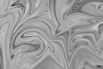 Abstract Gray Black and White Marble Ink Pattern Background. Liquify Abstract Pattern With Black, White, Grey Graphics Color Art Form.