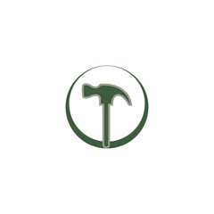 Hammer Icon in trendy flat style isolated, Hammer Icon Vector Template