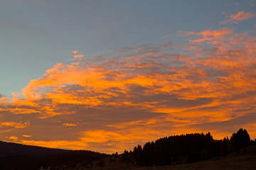 Sonnenaufgang auf dem Vezzenapass