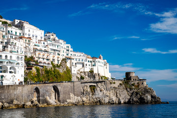 Naklejka na ściany i meble travel in Italy series - view of beautiful Amalfi