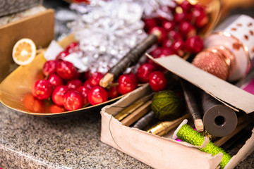 decorating the Christmas preparations NEW Year