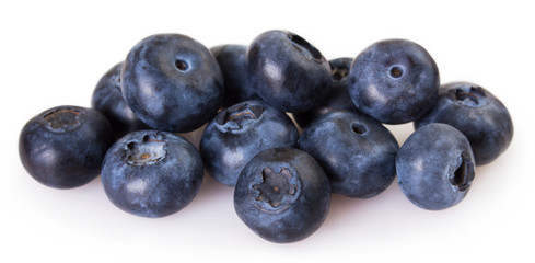 Fresh blueberry on white background