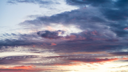 Fototapeta premium sunset after the wildfire