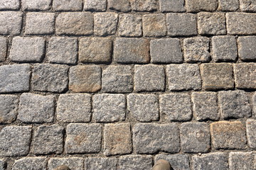 Pavement of granite background