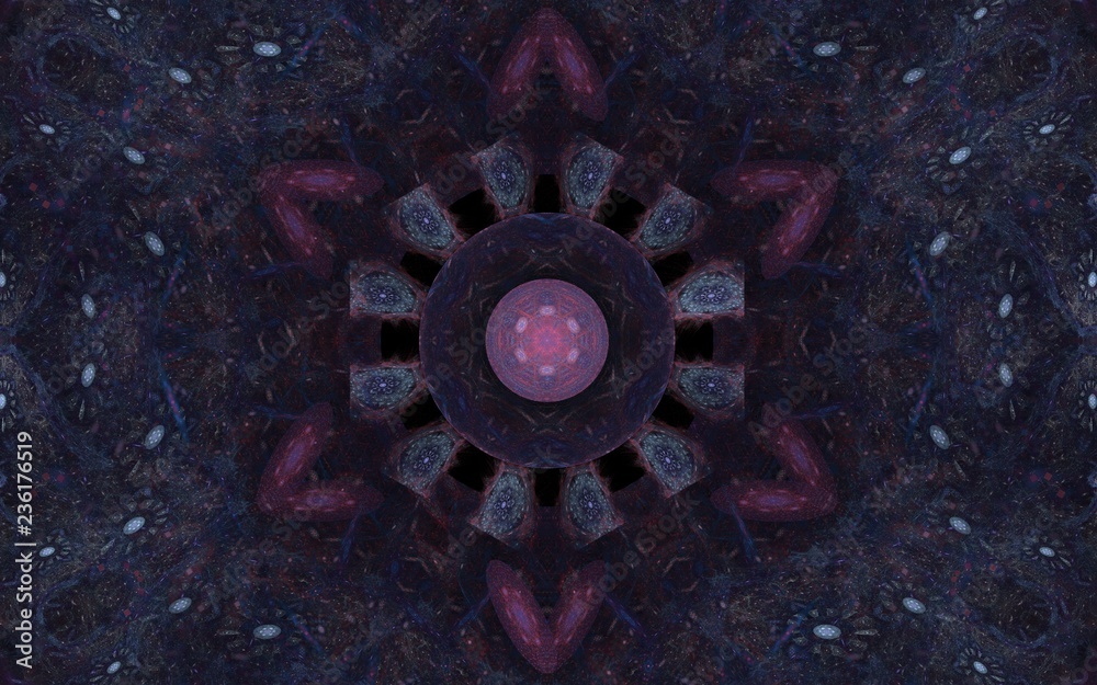 Fototapete digital generated image in the form of abstract geometric shapes of various shades and colors for us