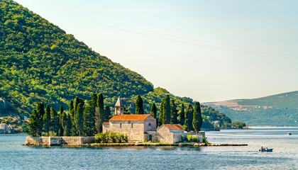 Saint George Island in the Bay of Kotor, Montenegro