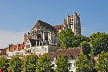 Auxesse, panorama dalla Yonne - Borgogna