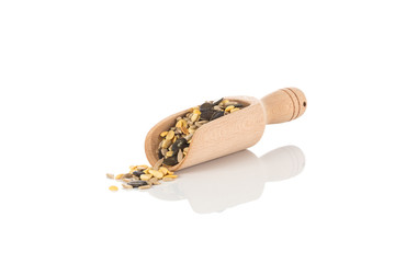 Portion of mixed seeds