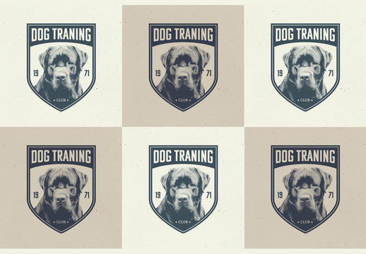 Dog Training Logo Badges