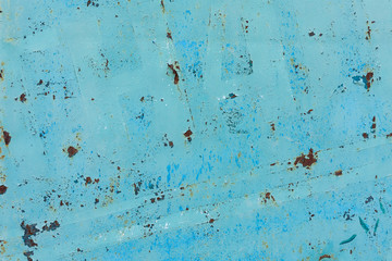 background old rusty metallic blue surface