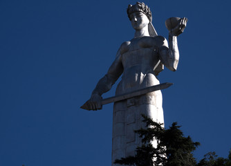 mother Georgia in Tbilisi