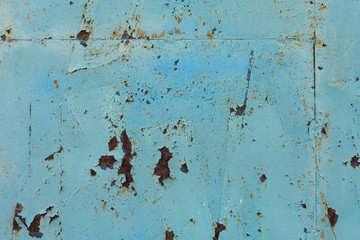 background old rusty metallic blue surface
