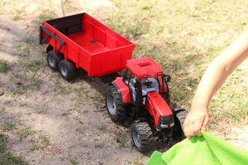 tracteurs jouet d'enfants