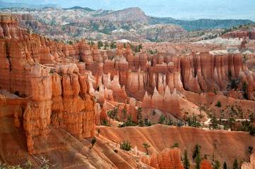 Bryce Canyon, USA, view from lookout point with colorful rocks