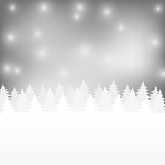 Obraz premium Christmas winter forest