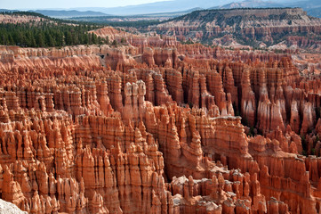 Bryce Canyon, USA, view from lookout point to famous structures