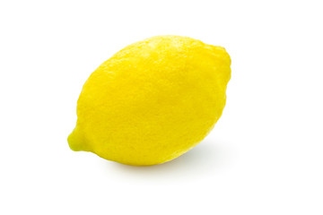 lemon isolated on white background with shadow