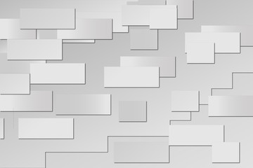 Abstract White Rectangle Shapes Background. Vector Illustration. Eps 10.