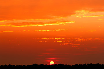 Obraz premium Beautiful morning sky.