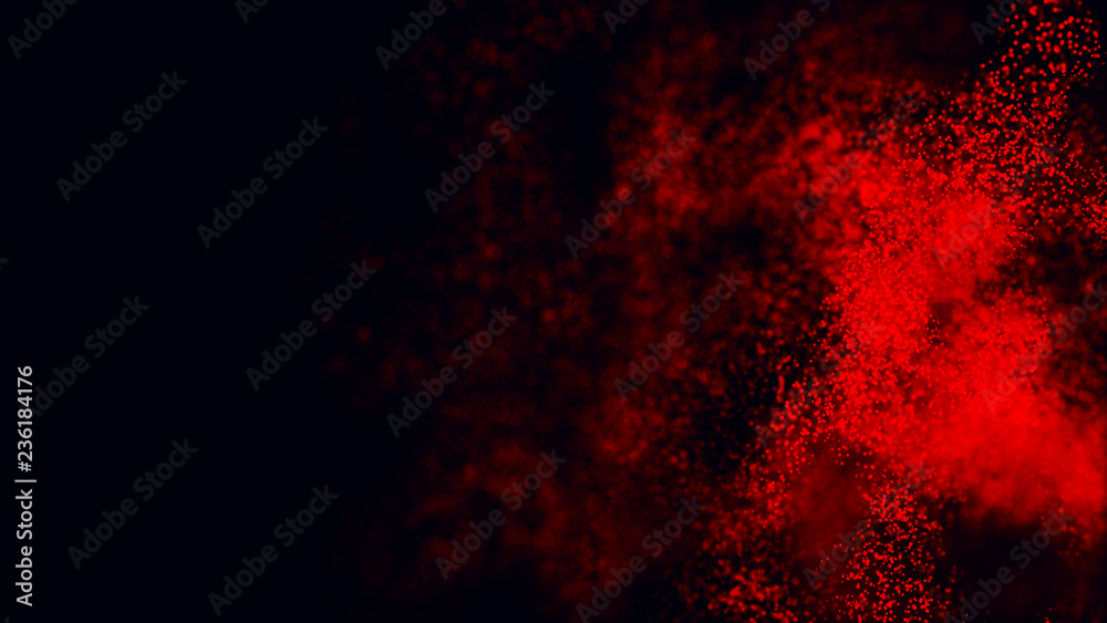 Poster abstract background of data flow. network concept with spray. futuristic technology element. 3d rend