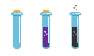 lab icon - vector laboratory flask - chemistry, science research equipment.