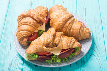 French croissant sandwich