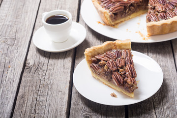 Autumn american pecan pie