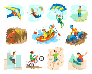 Obraz premium Extreme Sport Active Lifestyle of People Vector