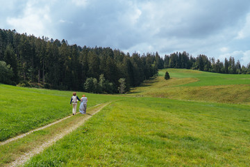 Fototapeta na wymiar Wedding in Kanton Bern, Switzerland