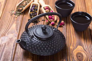 Obraz na płótnie Canvas Traditional chinese herbal tea