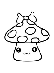 mädchen hübsch süß niedlich frau girl weiblich pilz fliegenpilz rot punkte essen giftig lecker hunger drogen trip wald sammeln kochen clipart design comic cartoon